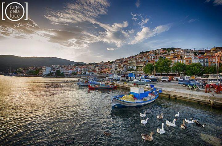 Pano Sto Kyma Studios Plomari Bagian luar foto