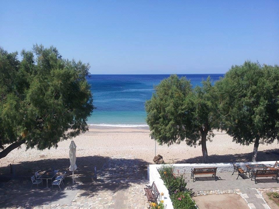 Pano Sto Kyma Studios Plomari Bagian luar foto