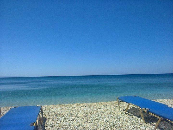 Pano Sto Kyma Studios Plomari Bagian luar foto